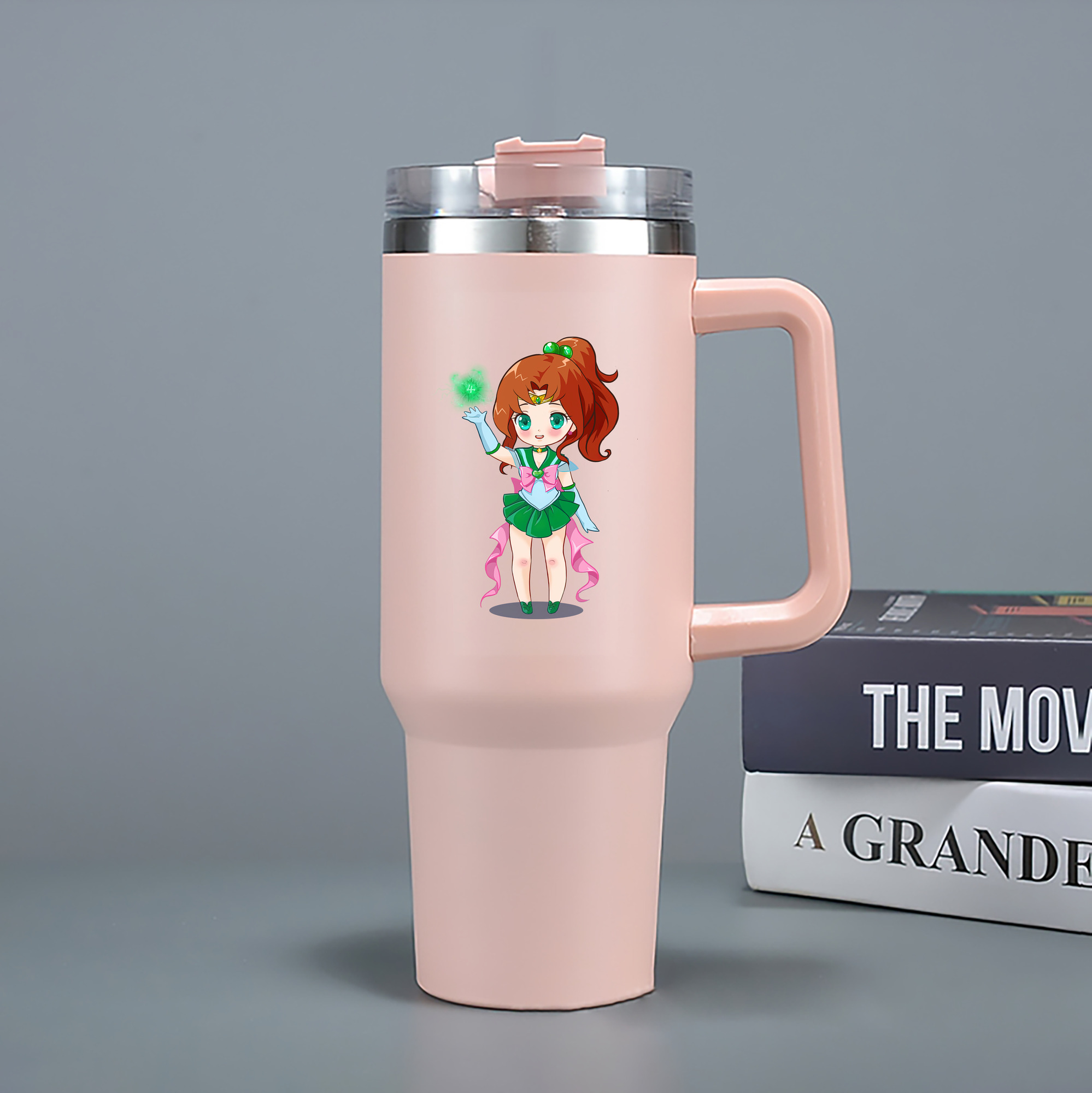 （画像用） 美少女戦士セーラームーン 木野 まこと きの まこと Sailor Moon Kino Makoto （セーラージュピター；Sailor Jupiter） 1200mL車用タンブラー（カラープリント）